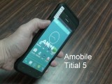 Amobile Titian5 Android 5.5T ֤߱XLI Barcode Portable Terminal